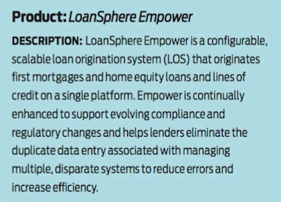 loansphere empower loan origination system